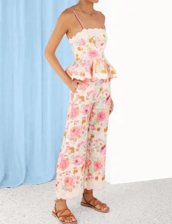 ZIMMERMANN Shorts & Pants<Raie Crop Flare Pant