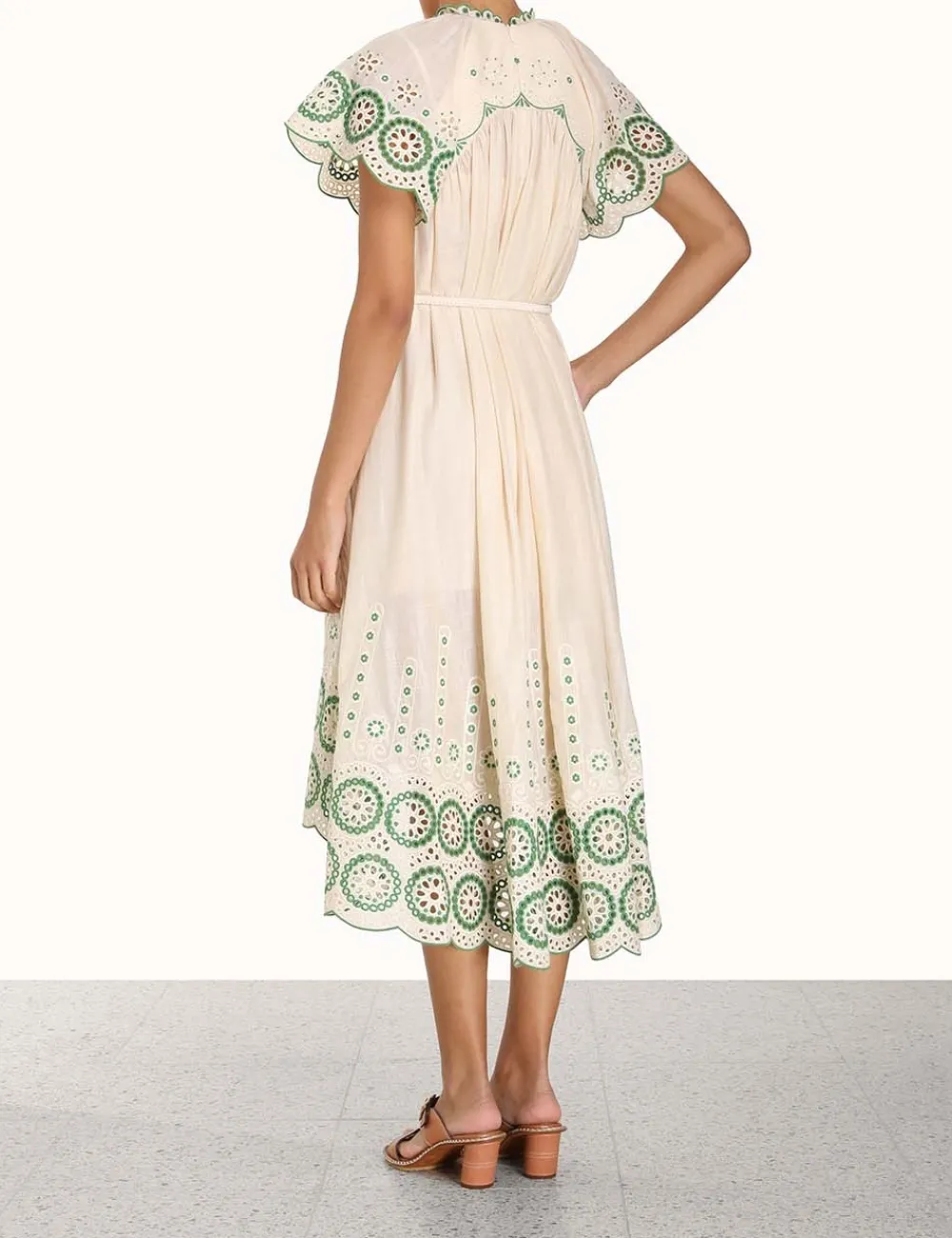 ZIMMERMANN Clothing<Raie Embroidered Dress
