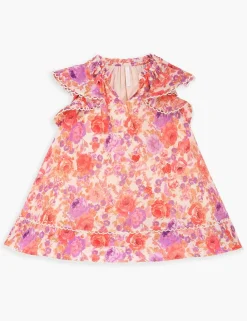 ZIMMERMANN Clothing<Raie Flounce Sleeve Dress