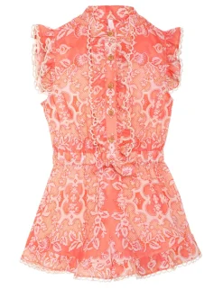 ZIMMERMANN Clothing<Raie Frill Playsuit