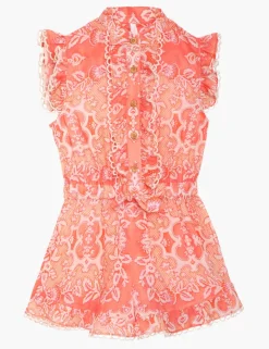 ZIMMERMANN Clothing<Raie Frill Playsuit
