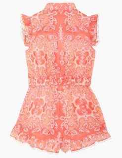 ZIMMERMANN Clothing<Raie Frill Playsuit