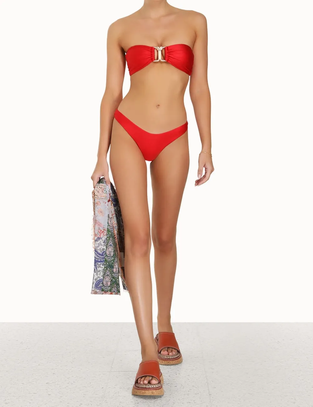 ZIMMERMANN Bikinis<Raie Knot Trim Bikini