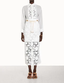 ZIMMERMANN Clothing<Raie Lace Flower Shirt