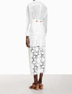 ZIMMERMANN Clothing<Raie Lace Flower Shirt