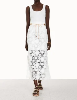ZIMMERMANN Skirts<Raie Lace Flower Skirt