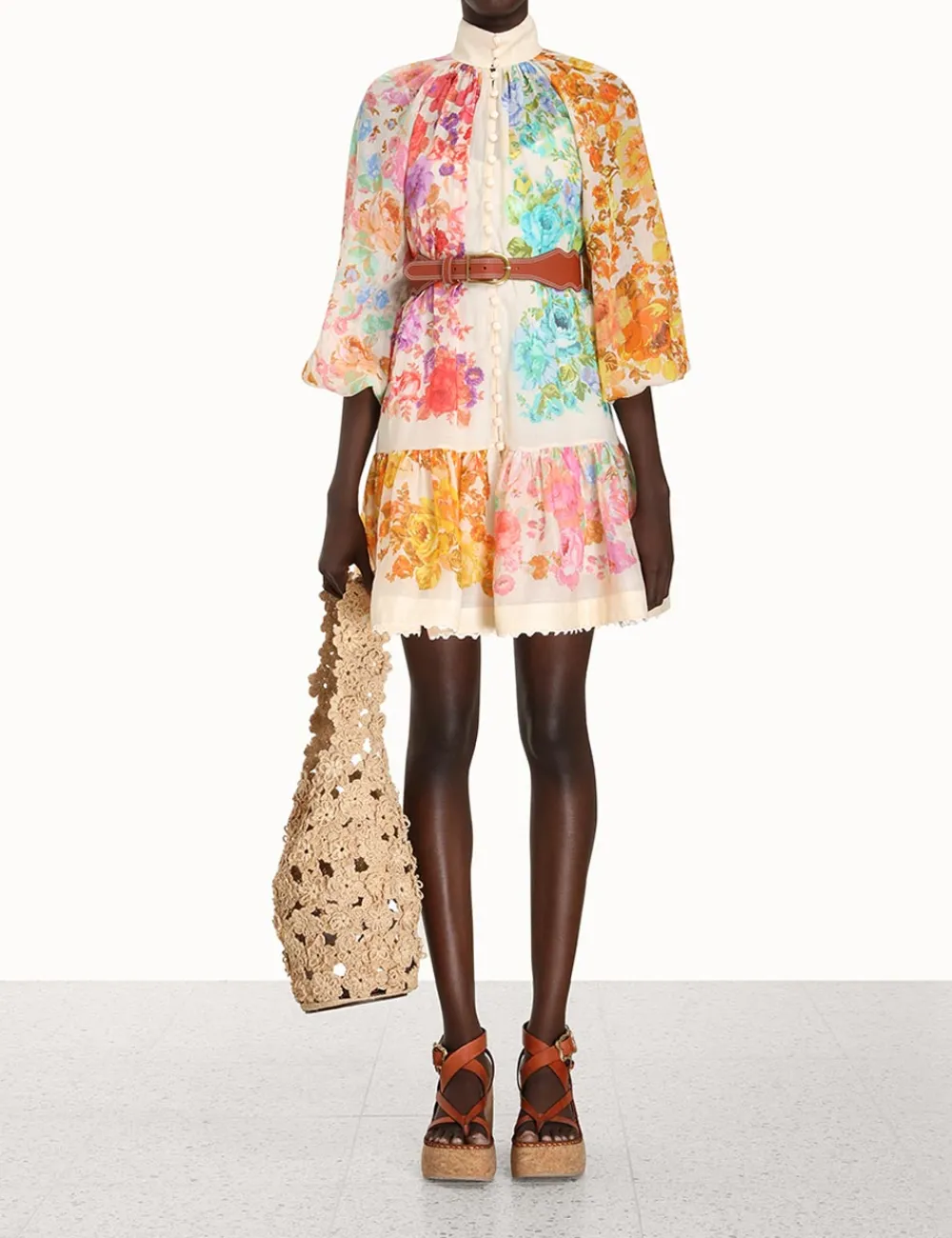 ZIMMERMANN Dresses & Coverups<Raie Lantern Mini Dress