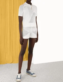 ZIMMERMANN Knitwear<Raie Mesh Knit Shorts