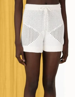 ZIMMERMANN Knitwear<Raie Mesh Knit Shorts