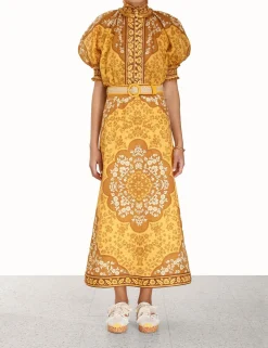 ZIMMERMANN Clothing<Raie Short Sleeve Blouse