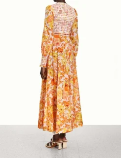ZIMMERMANN Dresses & Coverups<Raie Smocked Bodice Midi Dress