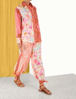 ZIMMERMANN Tops<Raie Spliced Body Shirt