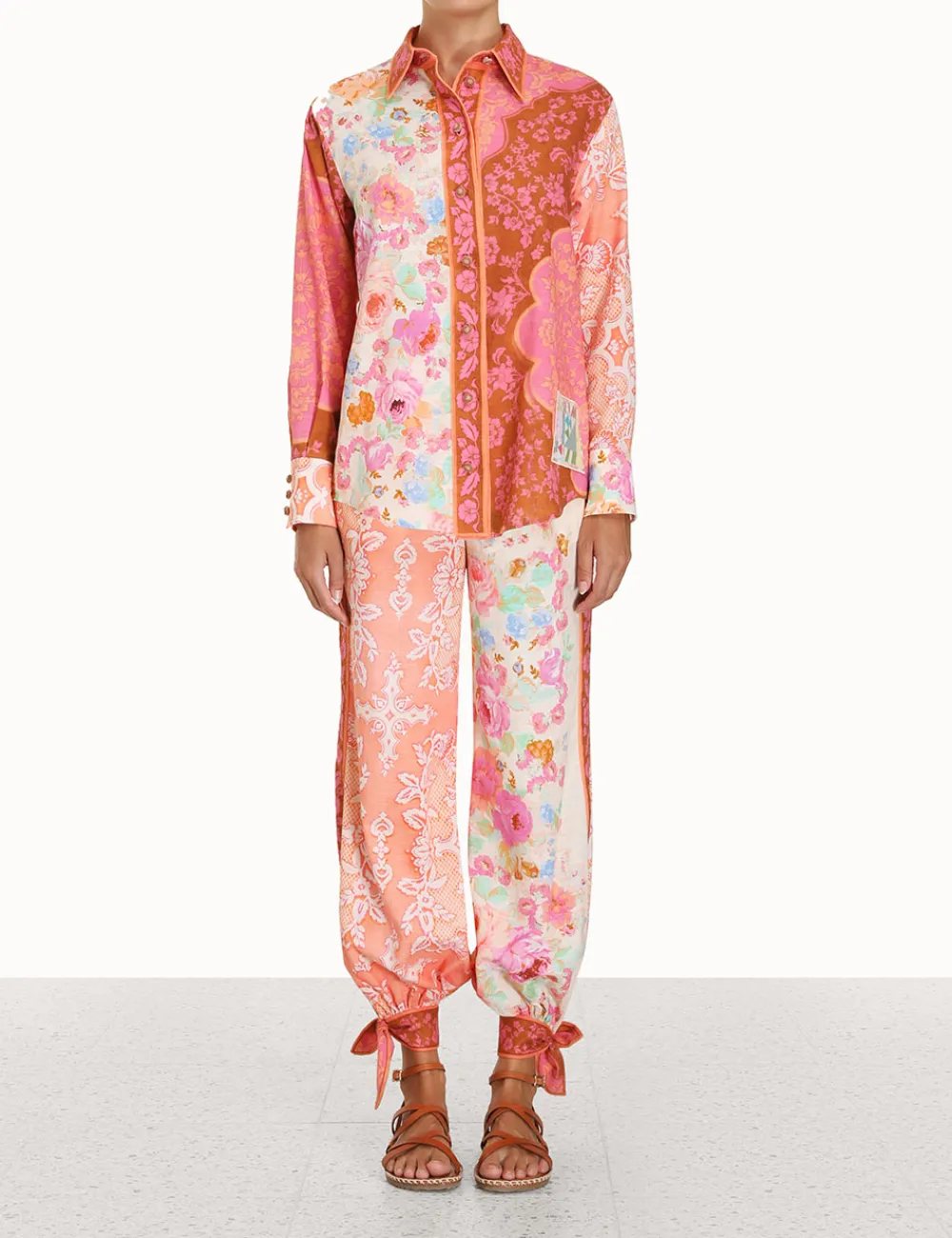 ZIMMERMANN Clothing<Raie Spliced Body Shirt