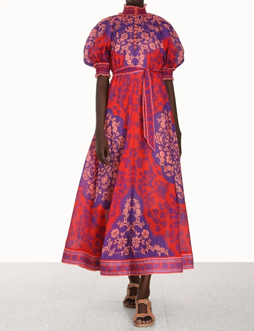 ZIMMERMANN Clothing<Raie Swing Maxi Dress
