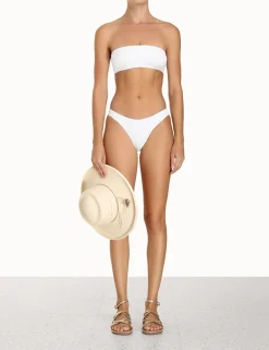 ZIMMERMANN Bikinis<Raie Texture Bandeau Bra