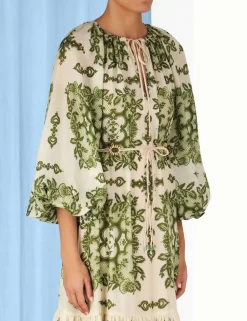 ZIMMERMANN Clothing<Raie Tiered Billow Midi Dress