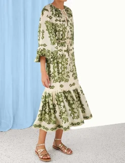 ZIMMERMANN Dresses & Coverups<Raie Tiered Billow Midi Dress
