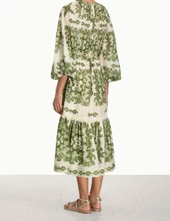 ZIMMERMANN Dresses & Coverups<Raie Tiered Billow Midi Dress