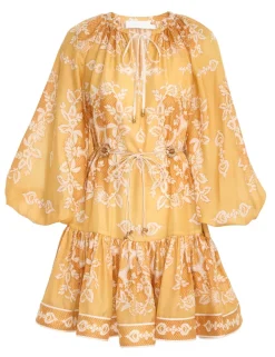 ZIMMERMANN Clothing<Raie Tiered Billow Mini Dress