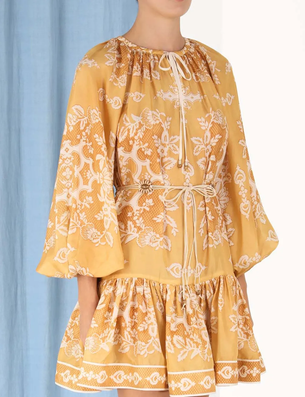 ZIMMERMANN Clothing<Raie Tiered Billow Mini Dress