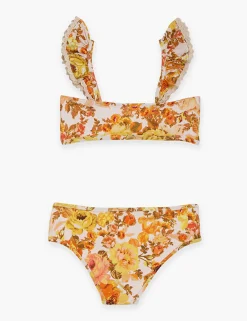 ZIMMERMANN Swimwear<Raie Trim Tie Front Bikini