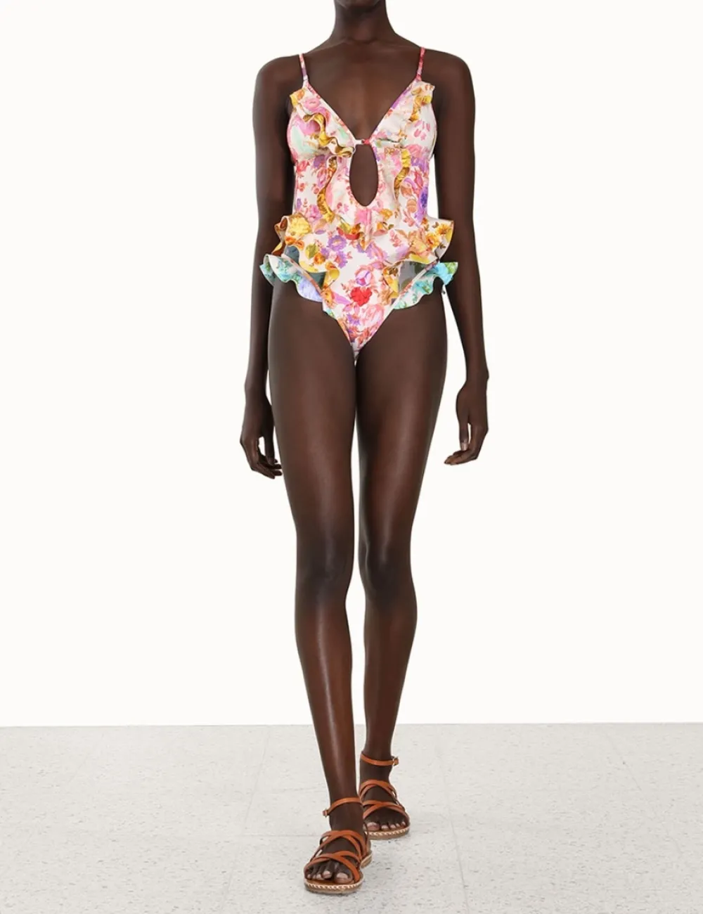 ZIMMERMANN One Pieces<Raie Waterfall Frill 1Pc