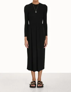 ZIMMERMANN Luminosity<Rib Midi Dress