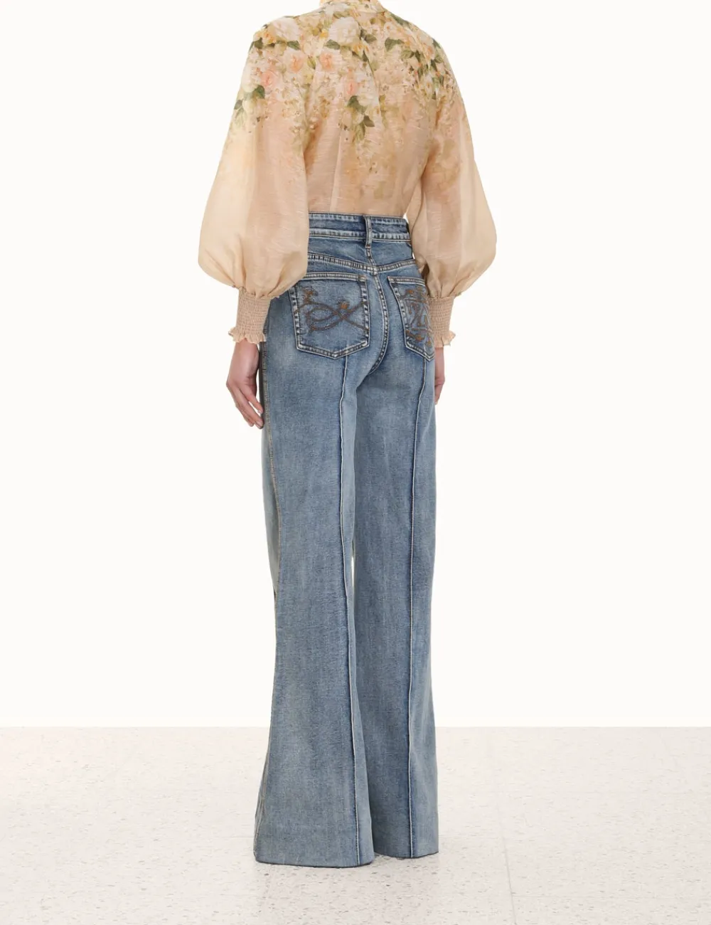 ZIMMERMANN Luminosity<Sensory Buttoned Blouse