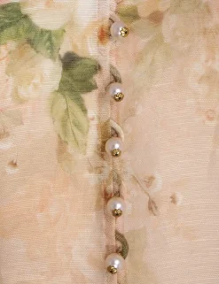 ZIMMERMANN Luminosity<Sensory Buttoned Blouse