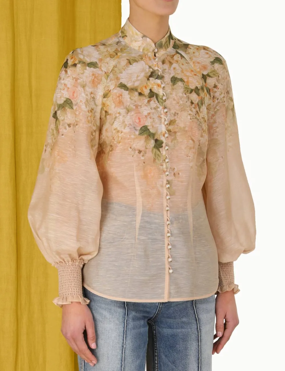ZIMMERMANN Clothing<Sensory Buttoned Blouse