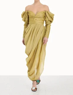 ZIMMERMANN Dresses<Sensory Drape Midi Dress