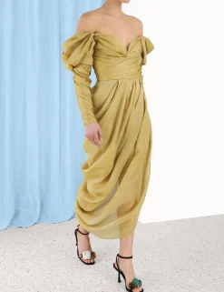 ZIMMERMANN Dresses<Sensory Drape Midi Dress