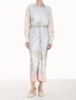 ZIMMERMANN Clothing<Sensory Drape Midi Skirt