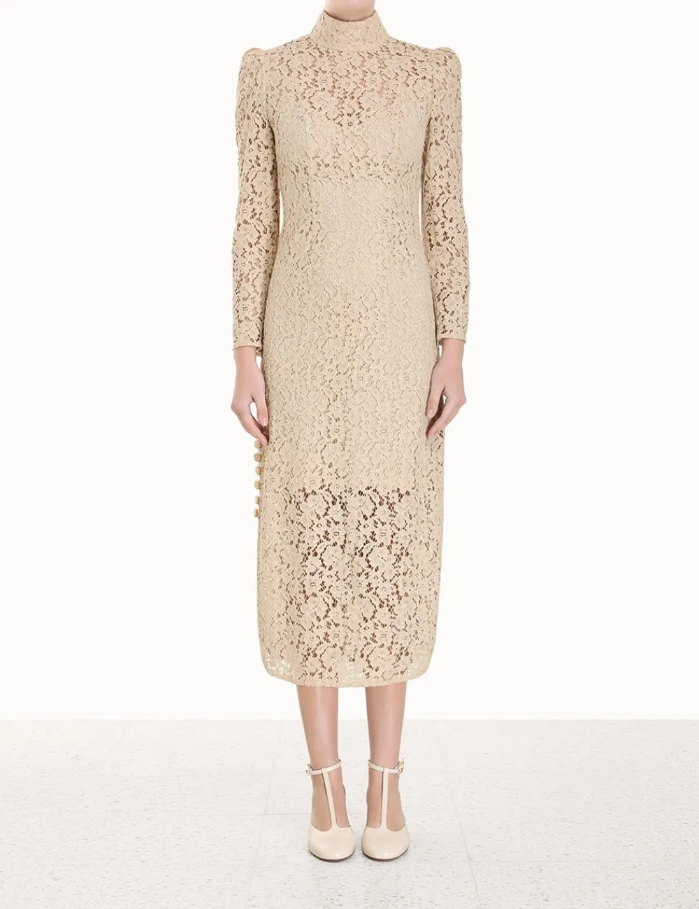 ZIMMERMANN Dresses<Sensory Lace Midi Dress
