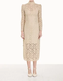 ZIMMERMANN Luminosity<Sensory Lace Midi Dress