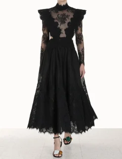 ZIMMERMANN Dresses<Sensory Lace Yoke Gown