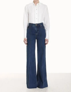 ZIMMERMANN Luminosity<Sensory Pintucked Shirt