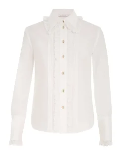 ZIMMERMANN Tops<Sensory Pintucked Shirt