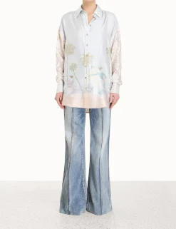 ZIMMERMANN Clothing<Sensory Spliced Shirt