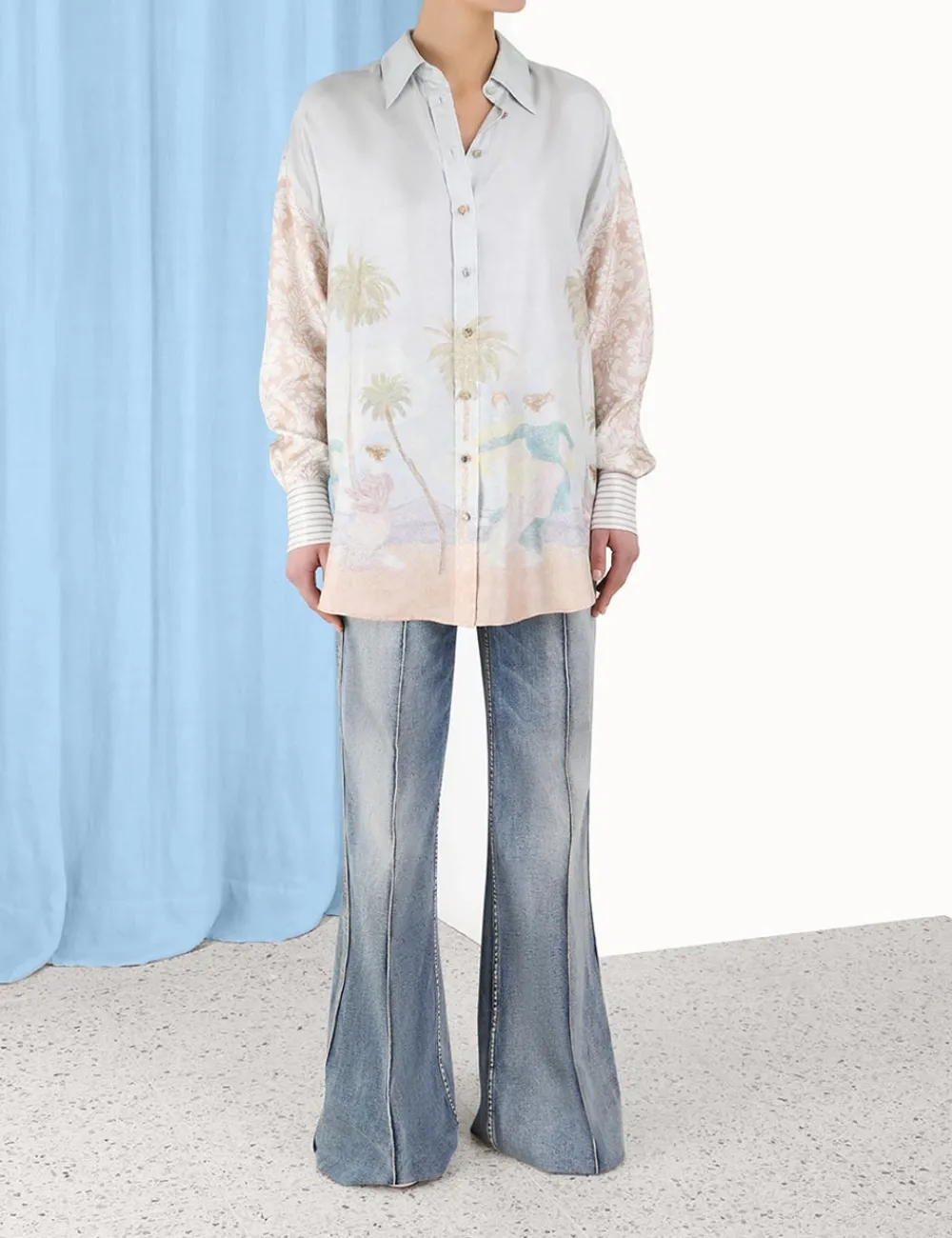 ZIMMERMANN Clothing<Sensory Spliced Shirt
