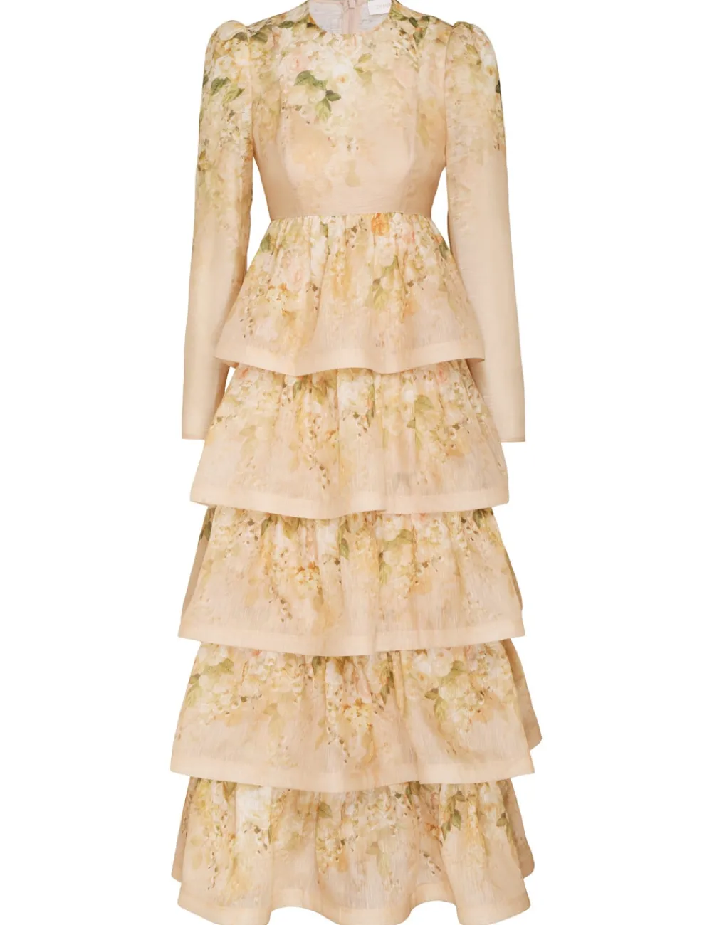 ZIMMERMANN Clothing<Sensory Tiered Midi Dress