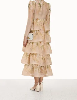 ZIMMERMANN Clothing<Sensory Tiered Midi Dress