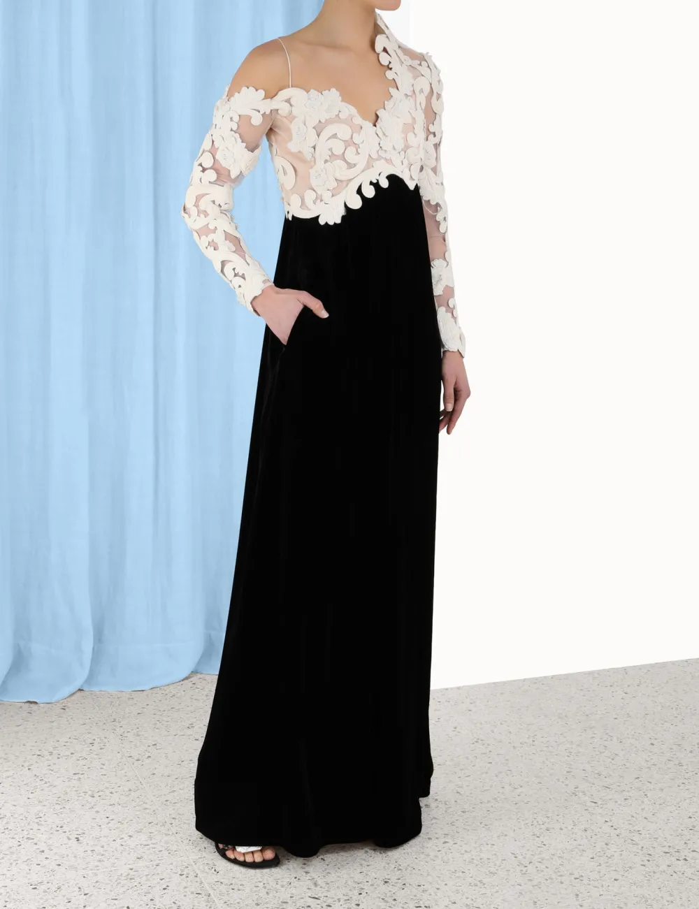 ZIMMERMANN Dresses<Sensory Velvet Bodice Gown
