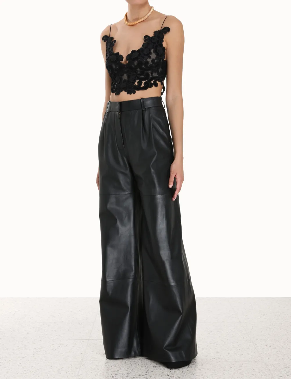 ZIMMERMANN Luminosity<Sensory Velvet Lace Bodice