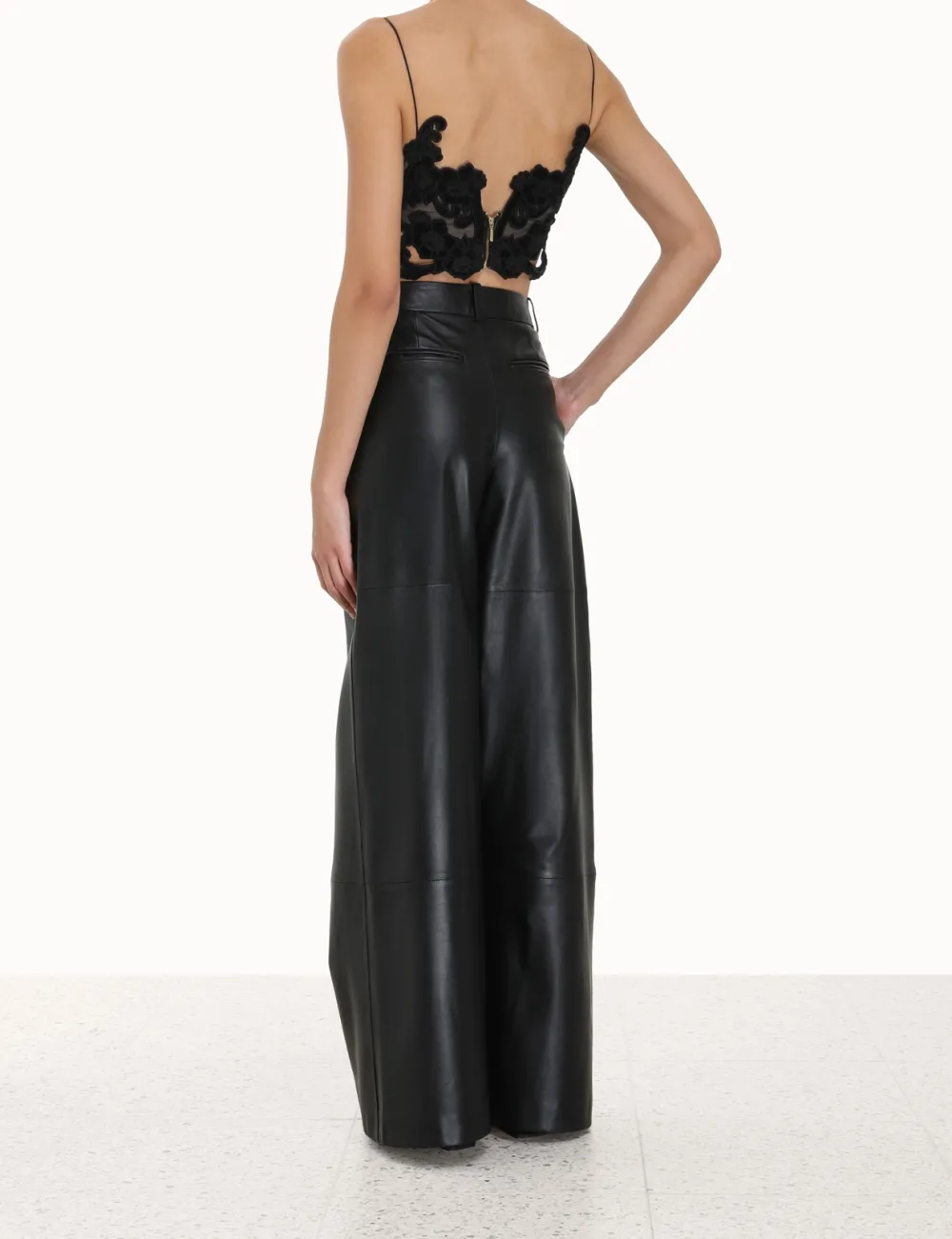 ZIMMERMANN Luminosity<Sensory Velvet Lace Bodice