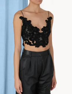 ZIMMERMANN Luminosity<Sensory Velvet Lace Bodice