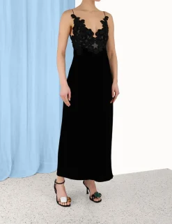 ZIMMERMANN Luminosity<Sensory Velvet Slip Dress