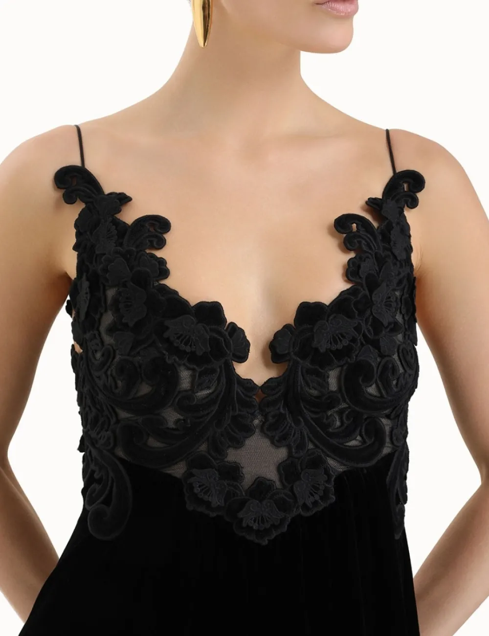 ZIMMERMANN Luminosity<Sensory Velvet Slip Dress