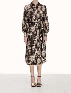ZIMMERMANN Luminosity<Shirt Midi Dress