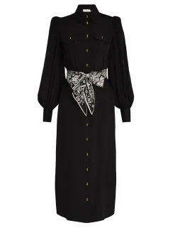 ZIMMERMANN Luminosity<Shirt Midi Dress
